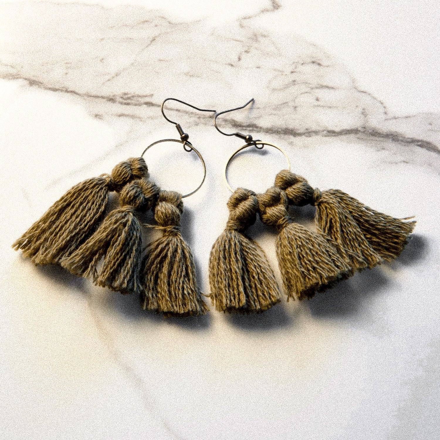 vK. Tassel Earrings - FOREST