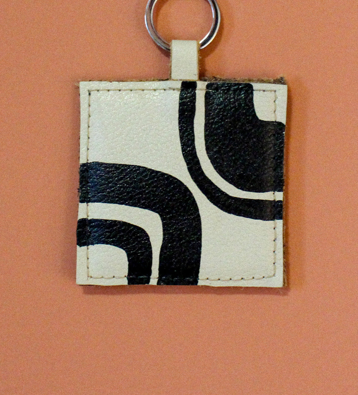 vK. Square Keychain - NUDE Hand Painted