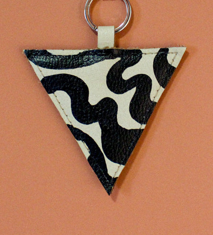 vK. Triangle Keychain - NUDE Hand Painted