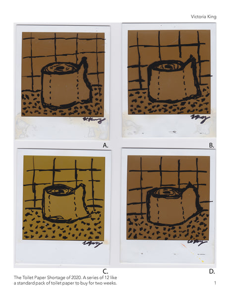 Toilet Paper Series On Expired Polaroids