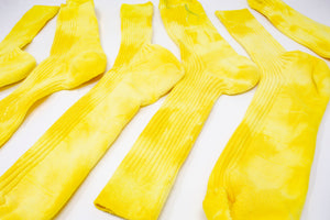 vK. Hand-Dyed Yellow Socks