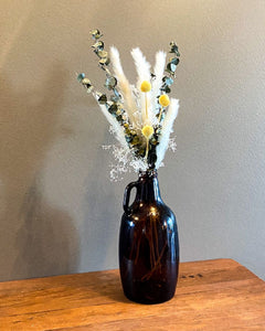 Dried Floral Arrangement with Vase